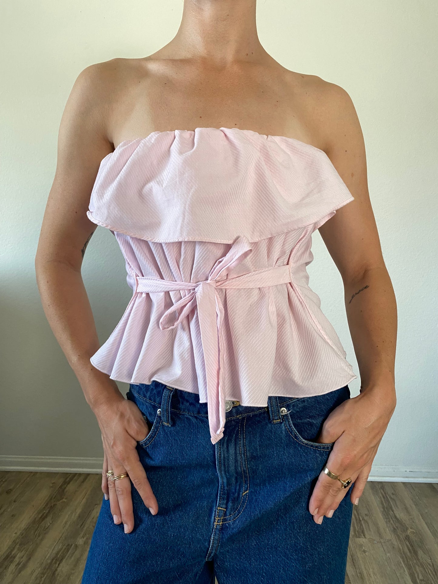 The Camille Top / Petal Pink / Medium
