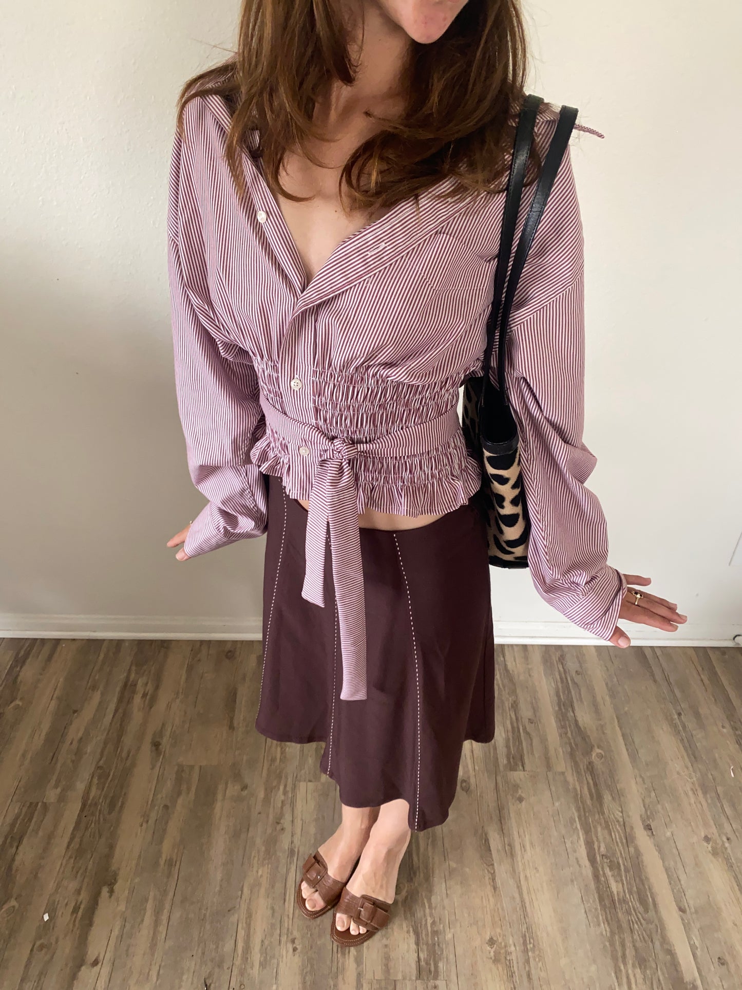 Marielle Top / Raspberry Stripes / L-1X
