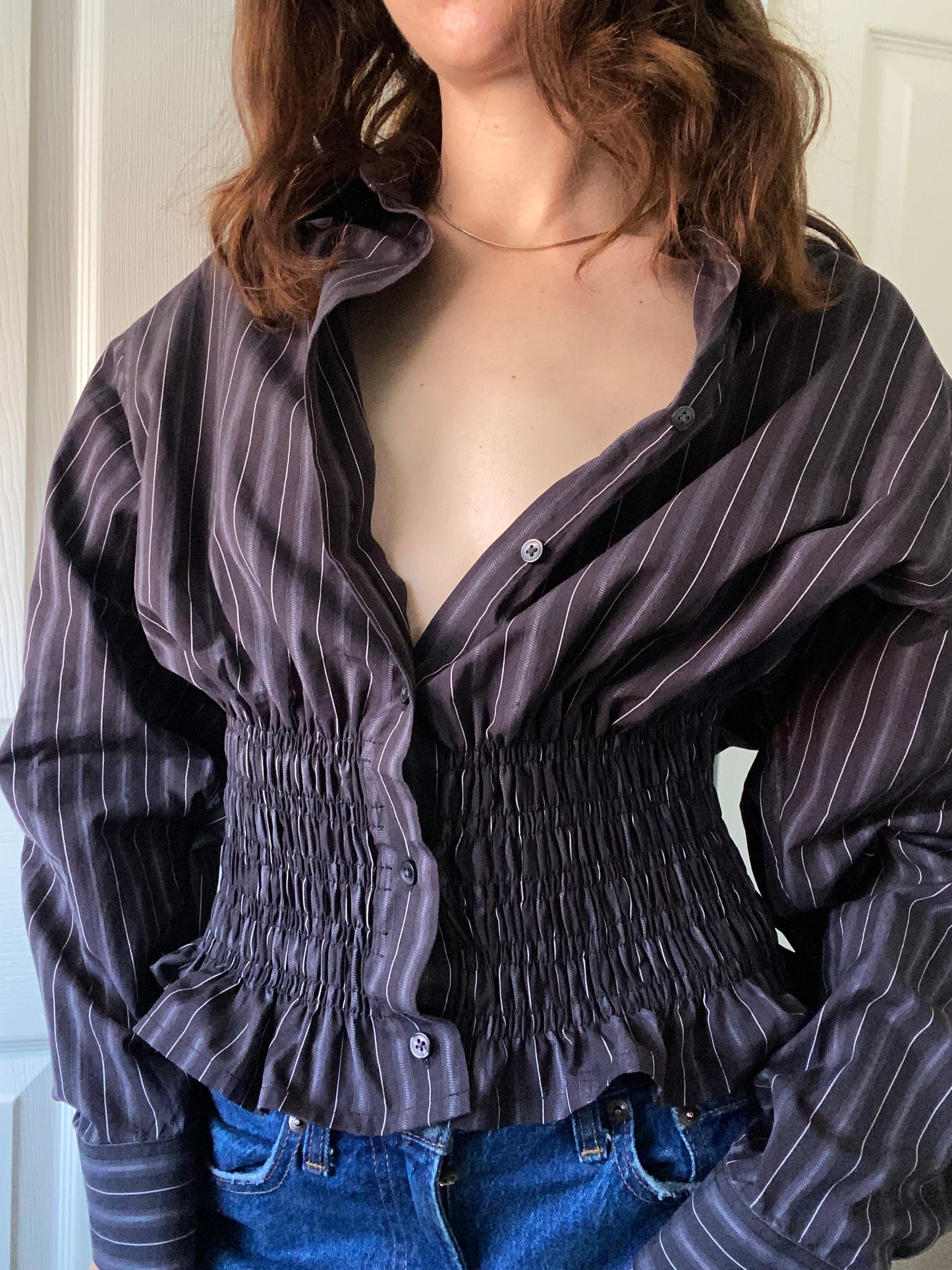 Marielle Top Stripes Gray Stripes M