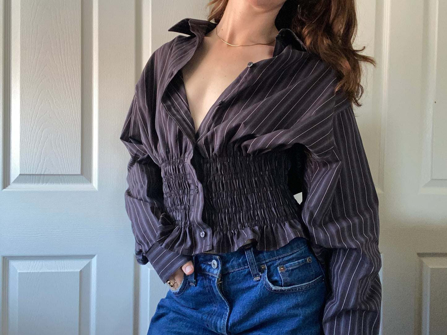 Marielle Top Stripes Gray Stripes M
