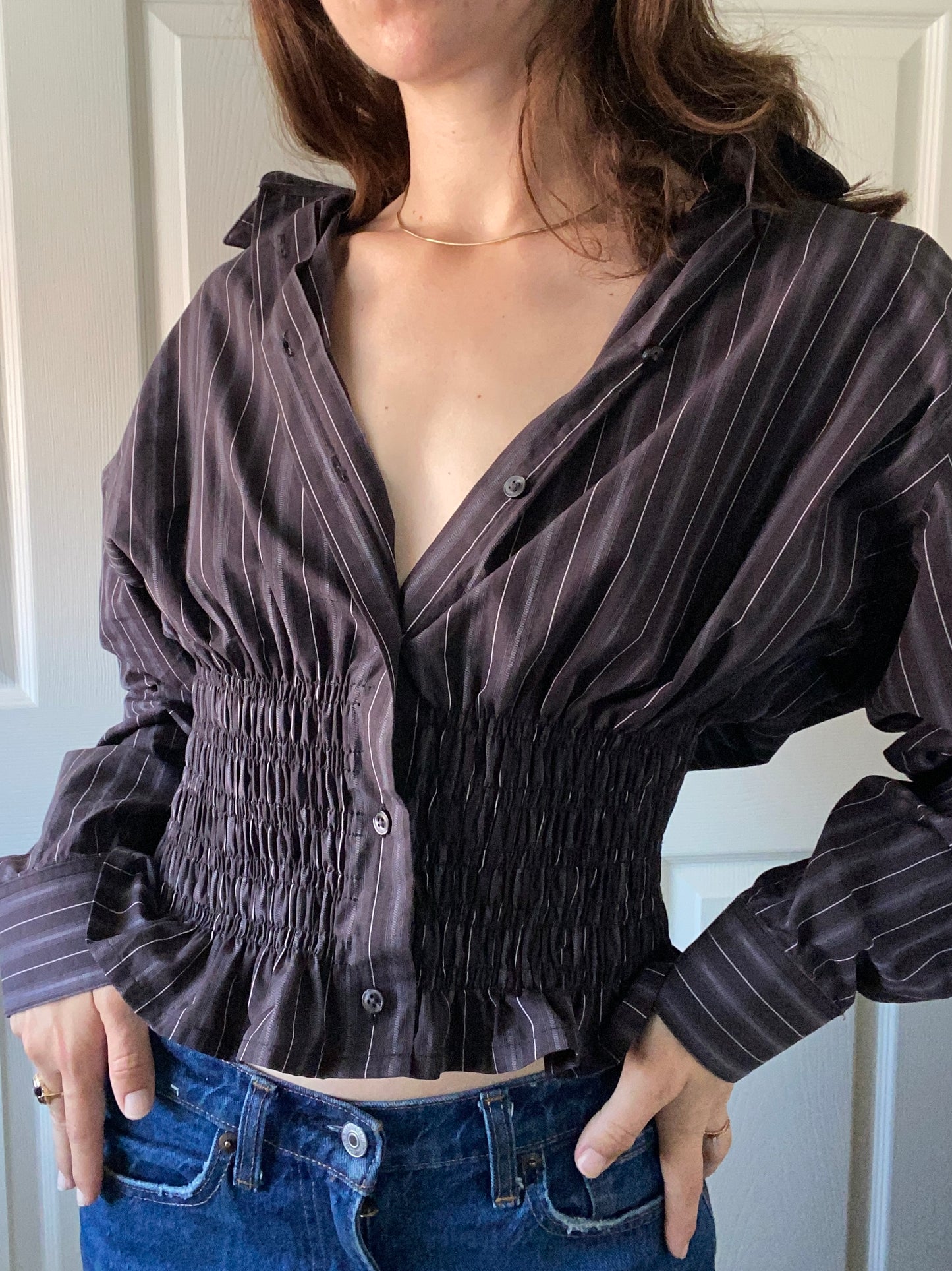 Marielle Top Stripes Gray Stripes M