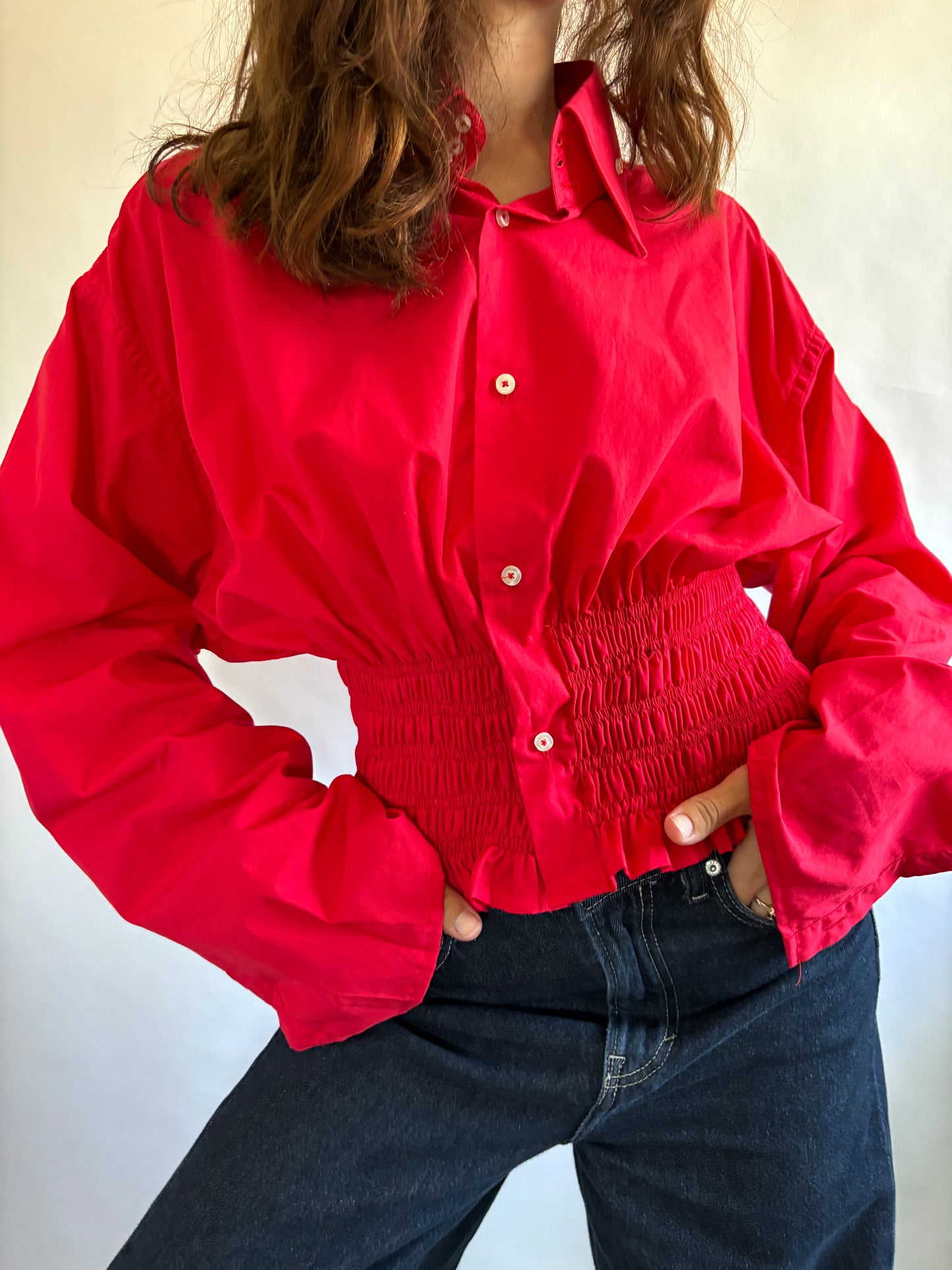 Marielle Top / Cherry Red / M - XL