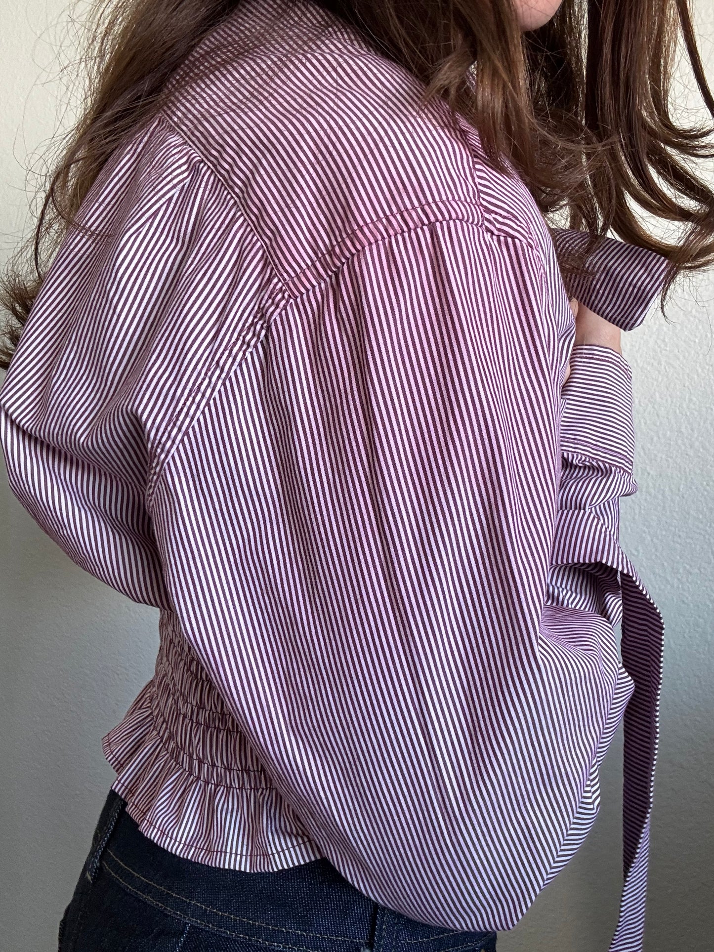 Marielle Top / Raspberry Pink Stripes