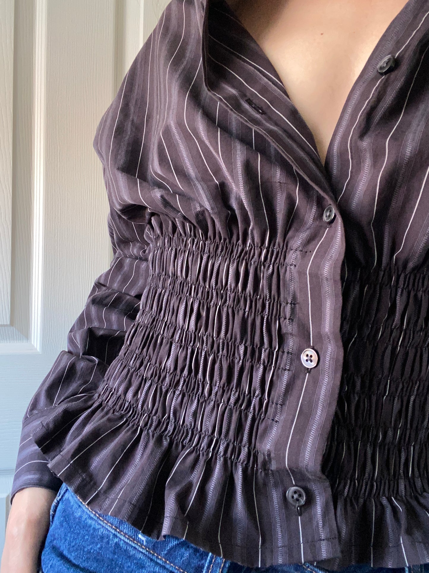 Marielle Top Stripes Gray Stripes M