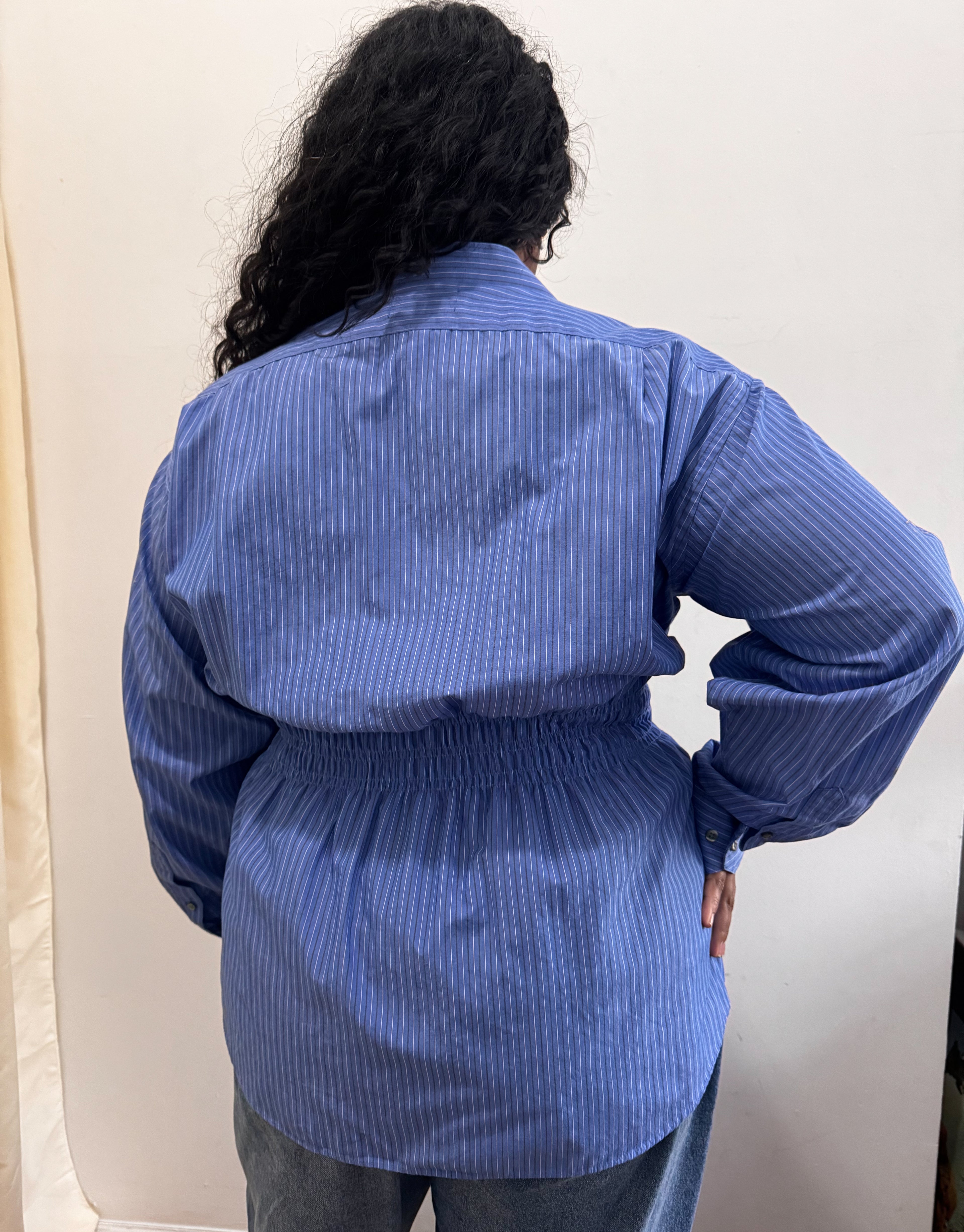 Marielle Top / Light Blue Stripes XL-1X