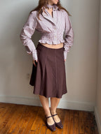 MARIELLE TOP in Raspberry Stripes (XS/S & Short Torso)