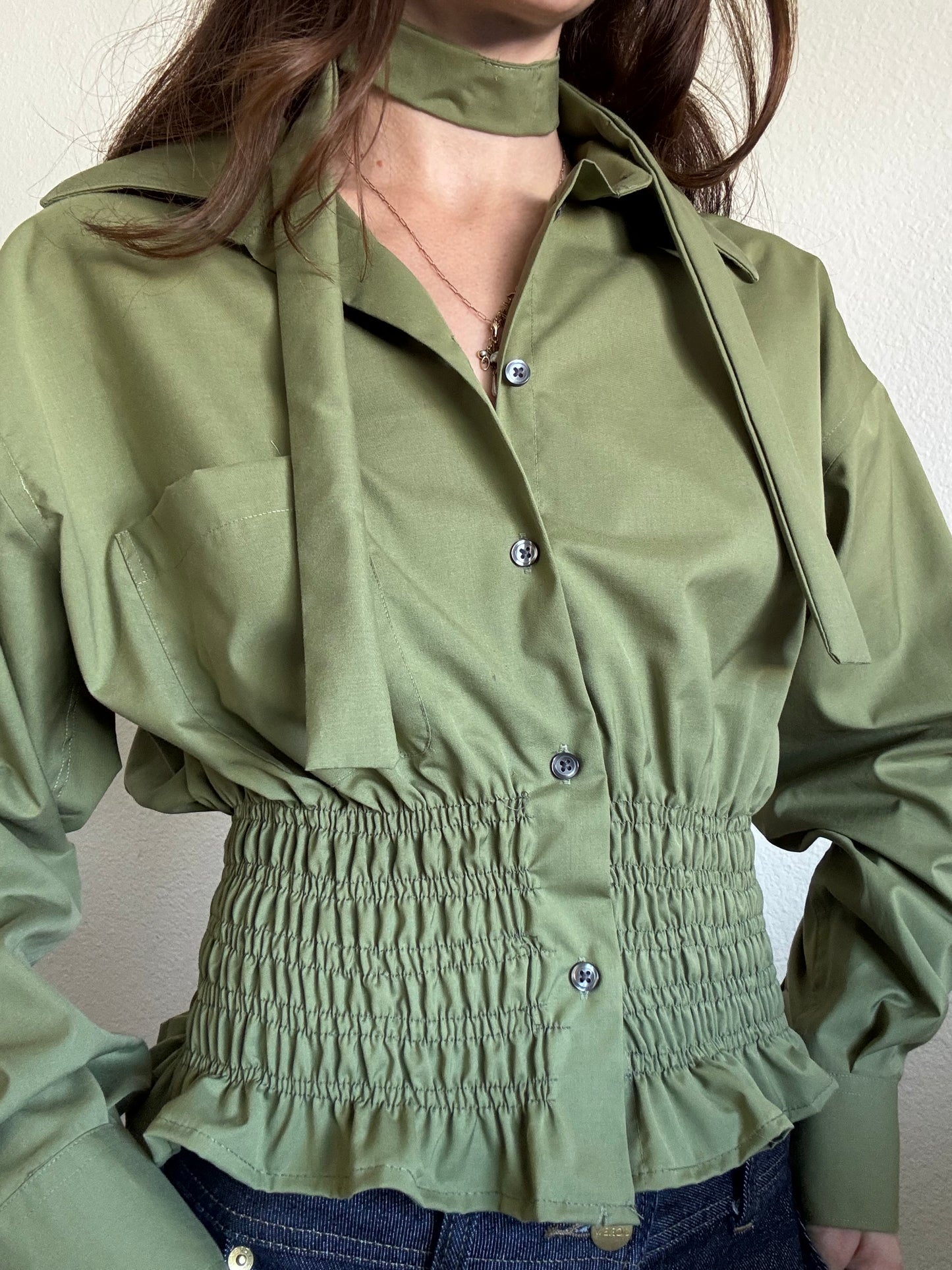 Marielle Top / Soft Olive Green