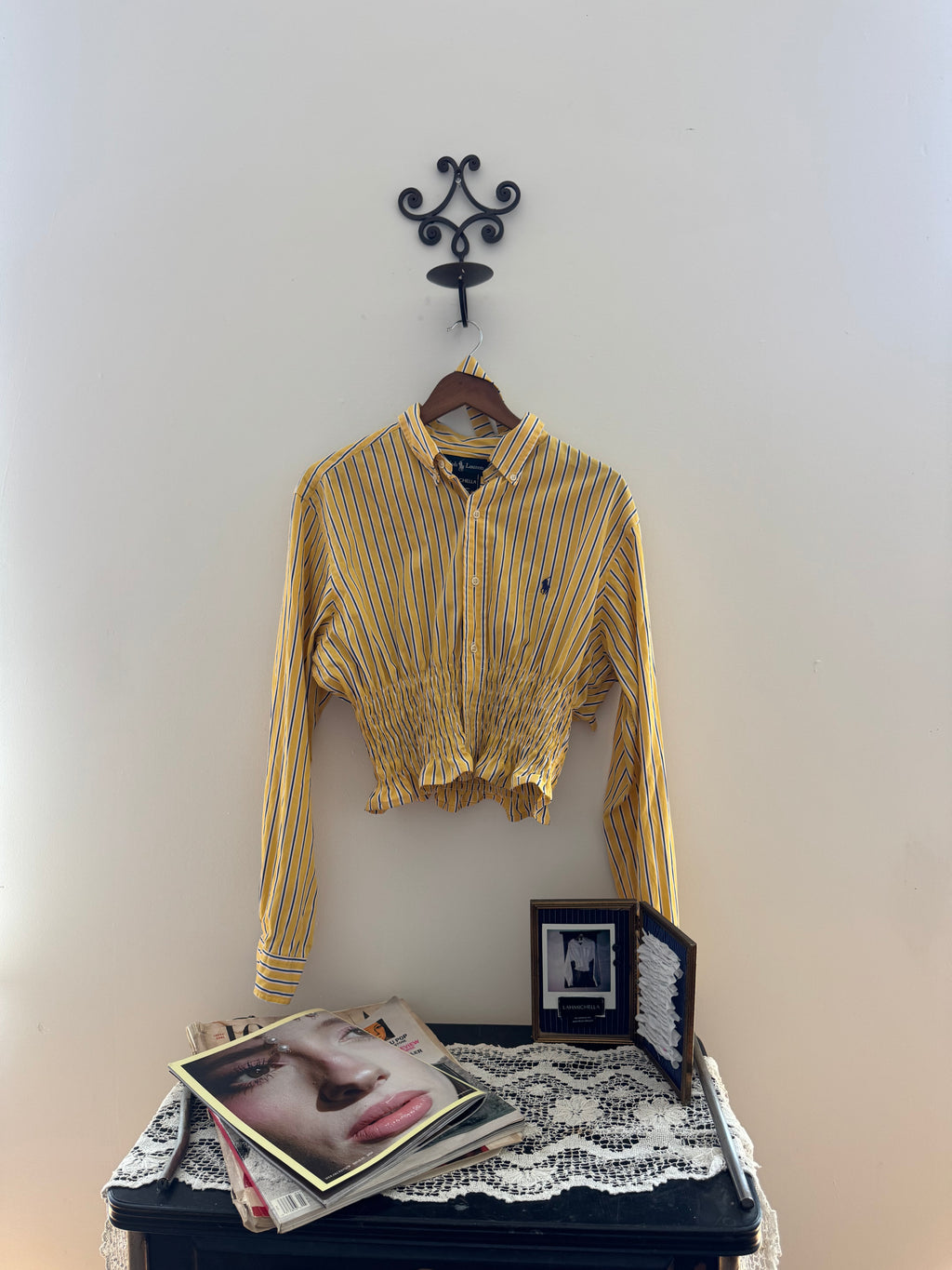 Marielle Top / Yellow & Blue Stripes (M)