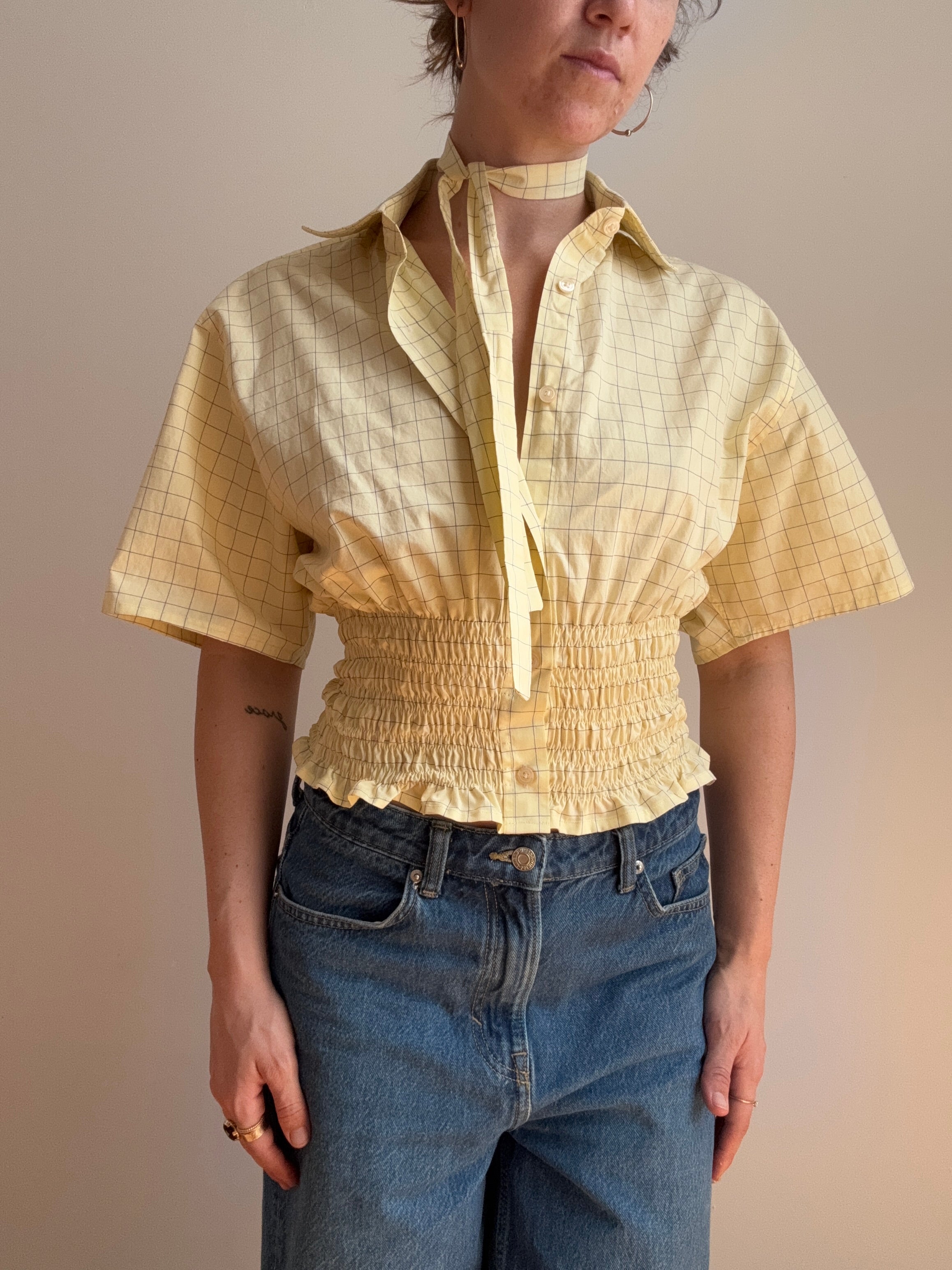 Marielle Top in Summer Yellow  (S-M)