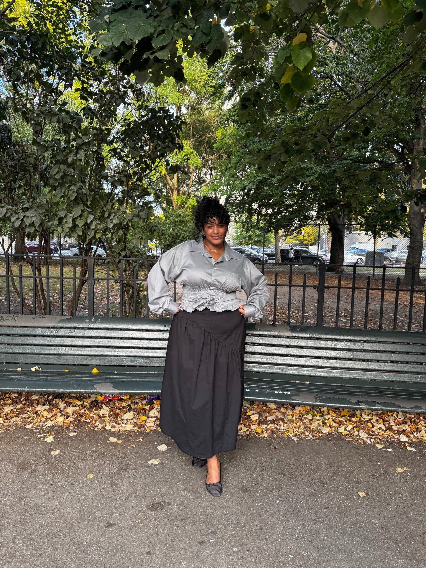 Marielle Top / Silvery Gray / 1X-2X