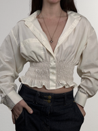 Marielle Top / Ivory (Sheer) M/L