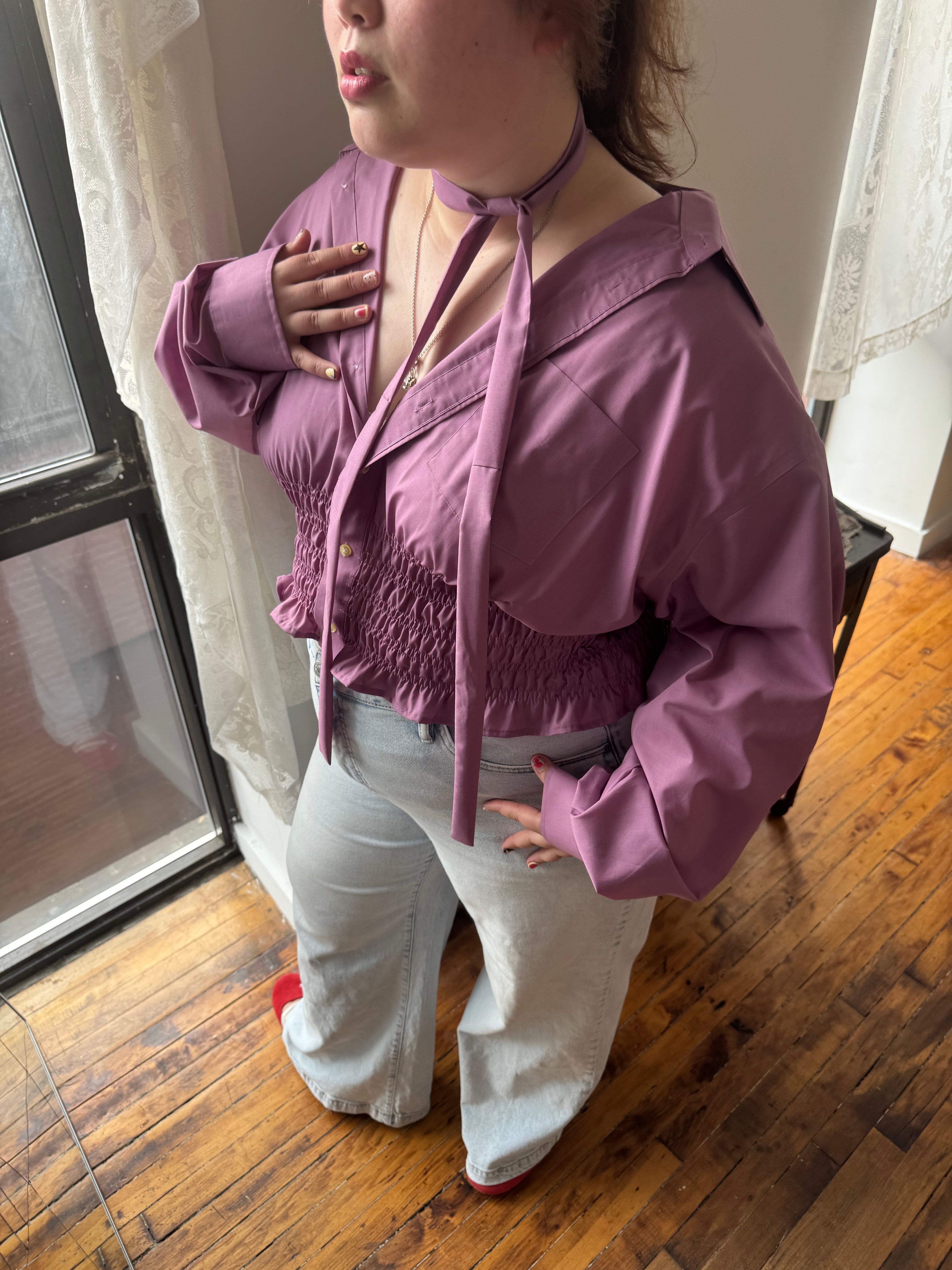 Marielle Top in Mauve (2X-4X)