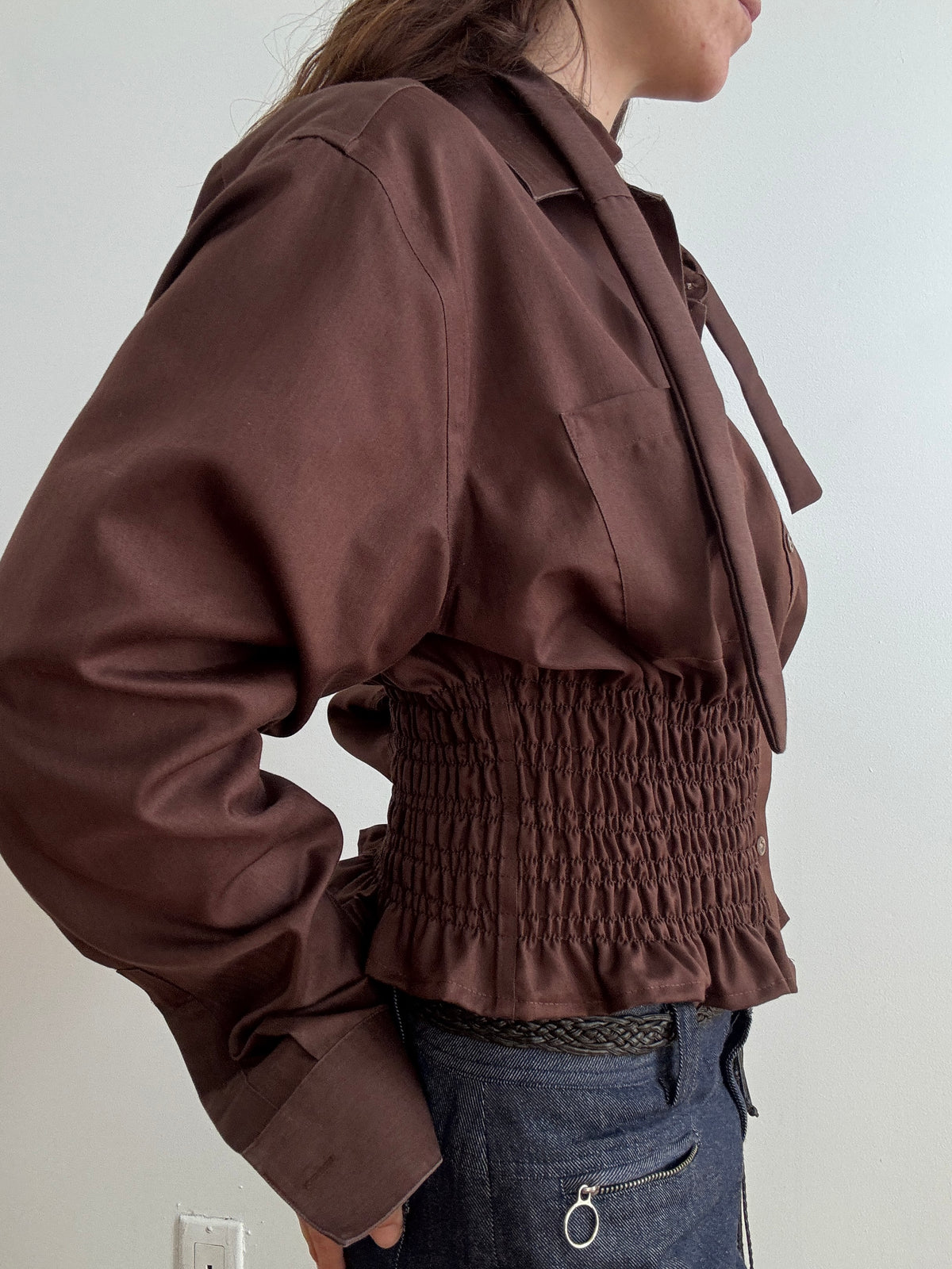 MARIELLE TOP in CAFÉ BROWN (M/L)