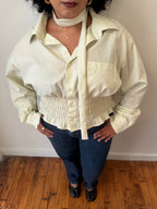Marielle Top in Citrus Green Stripes (XL-1X)