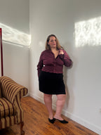 Marielle Top in BURGUNDY (1X-2X)