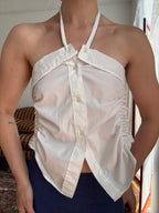 The Camille Top / White  / Small-Medium