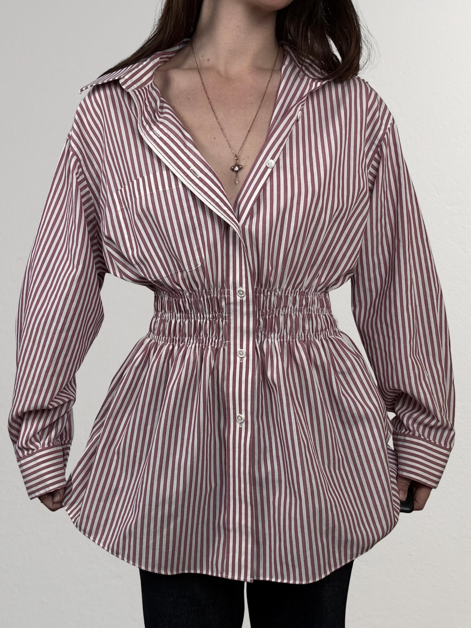 Marielle Top / Raspberry Stripes M/L