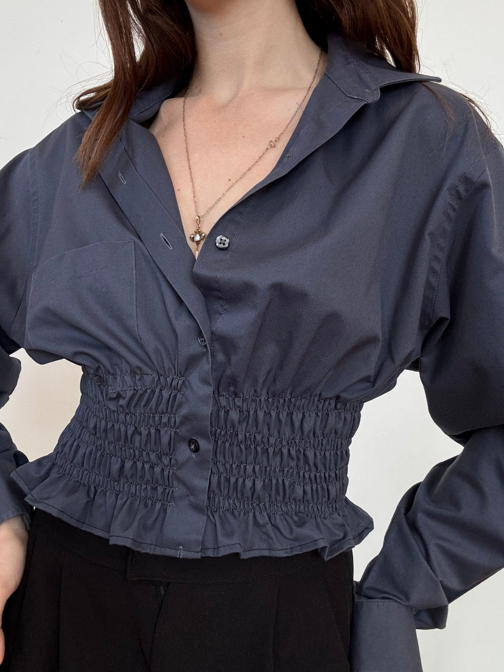 Marielle Top / Slate Gray / M