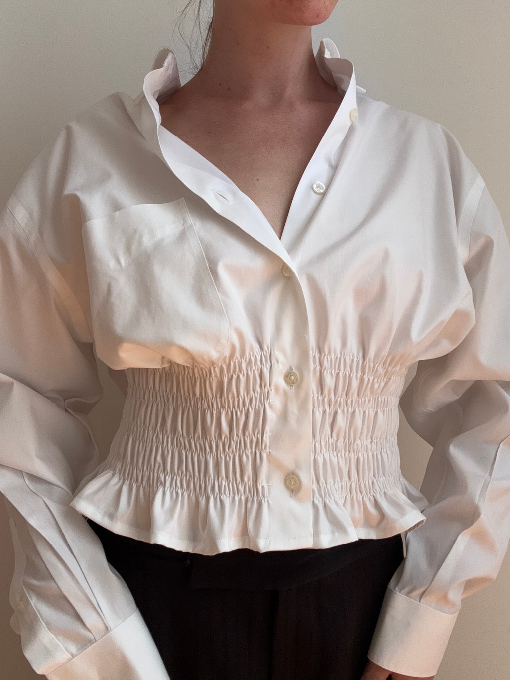 MARIELLE TOP in True White (L/XL)