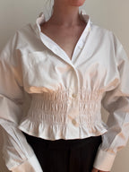 MARIELLE TOP in True White (L/XL)