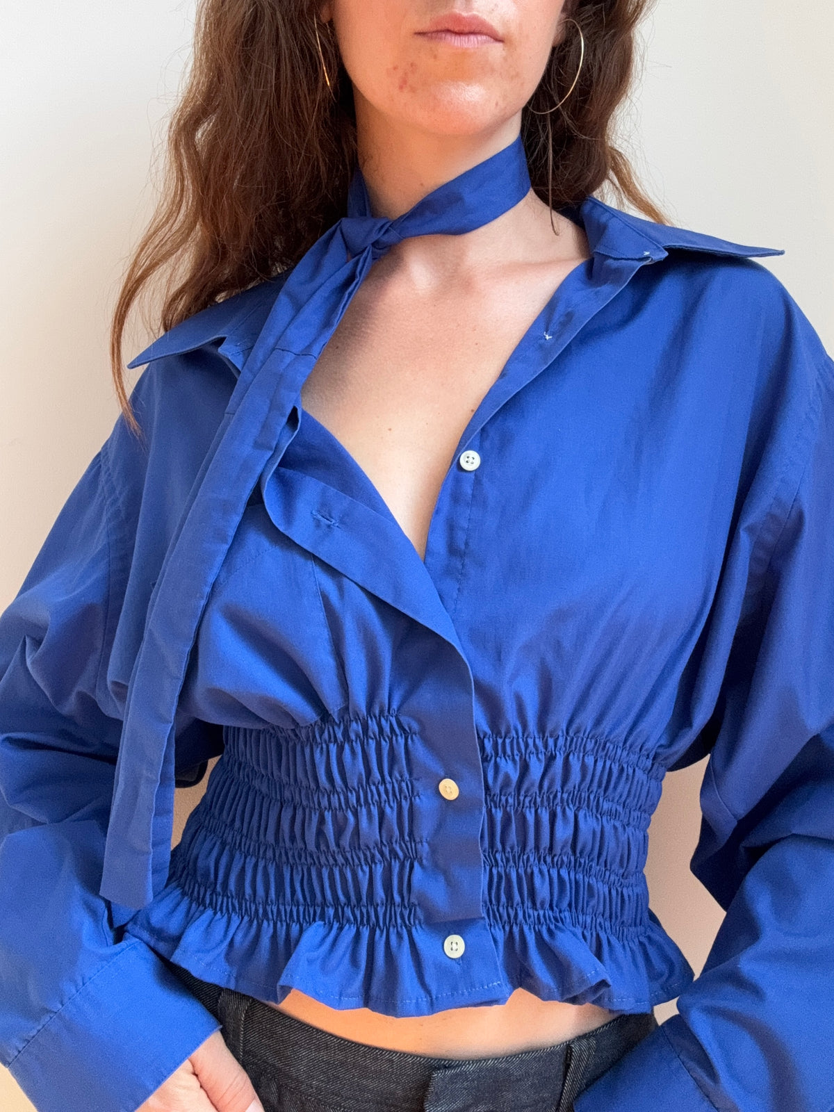 MARIELLE TOP in Sapphire (M/L)