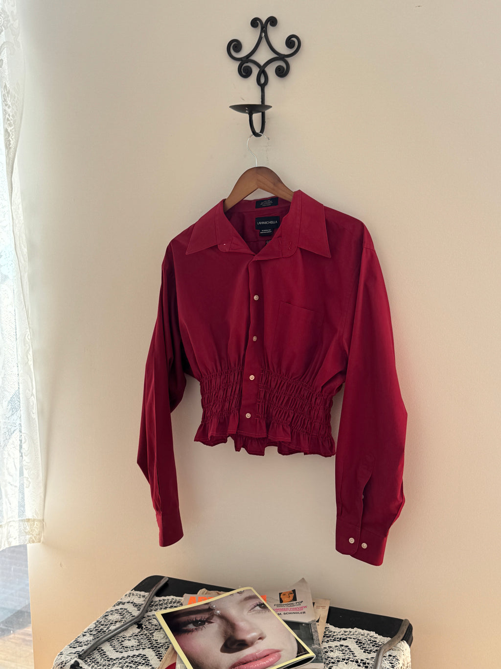 MARIELLE TOP in Cherry Red (L/XL)