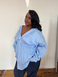Elodie Top / Baby Blue 2X-3X