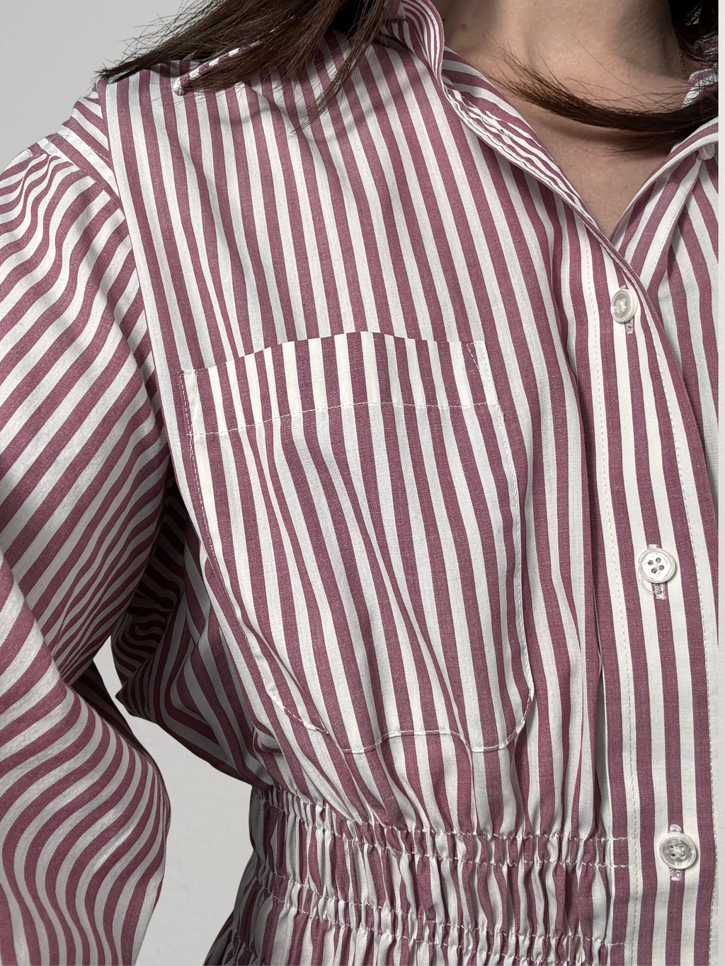 Marielle Top / Raspberry Stripes M/L