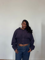 Marielle Top / Purple Check 1X-2X