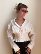 MARIELLE TOP in True White (L/XL)
