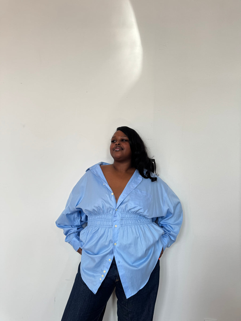 Elodie Top / Baby Blue 2X-3X