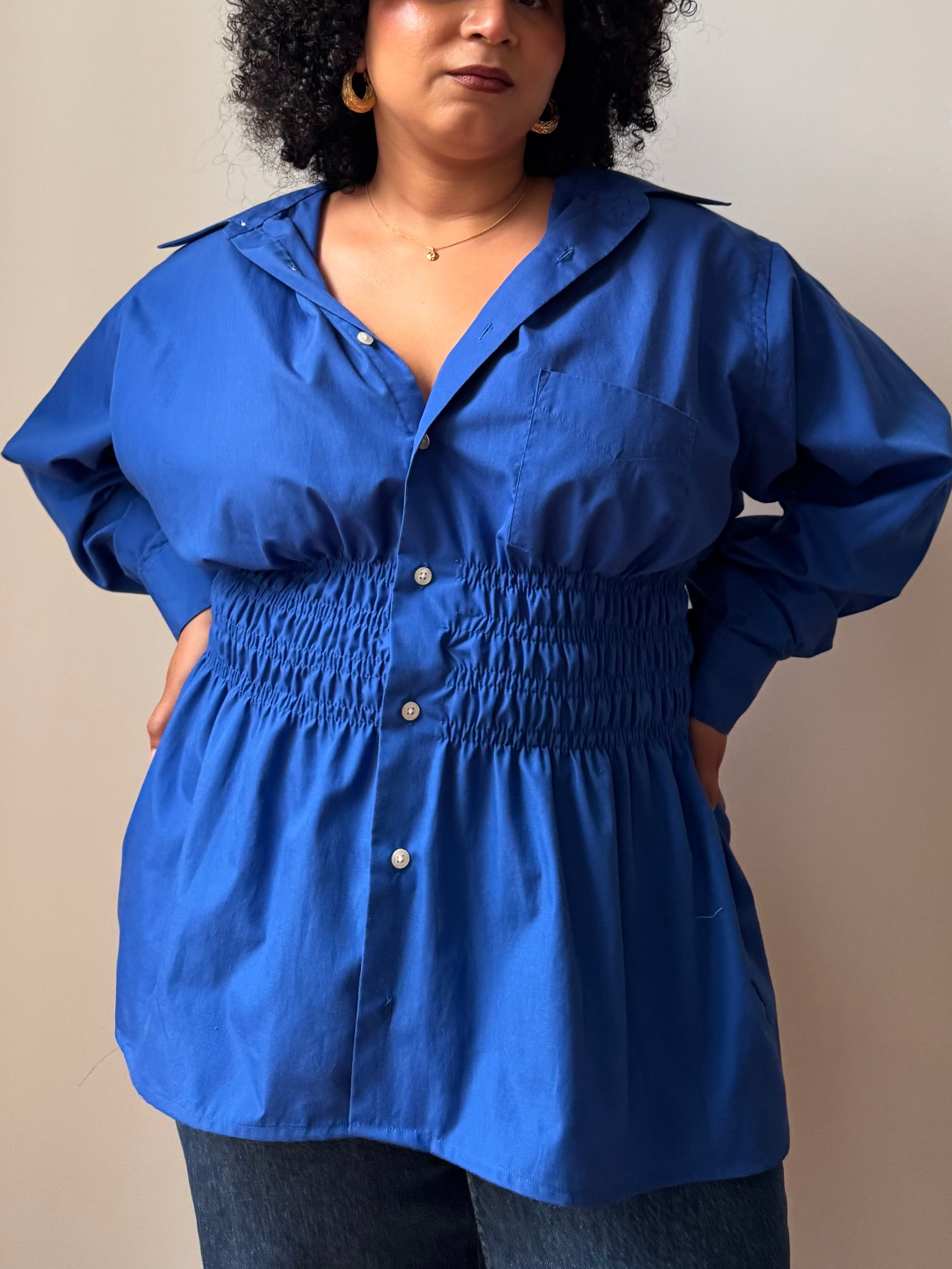 Elodie Top in Cobalt (XL-1X)