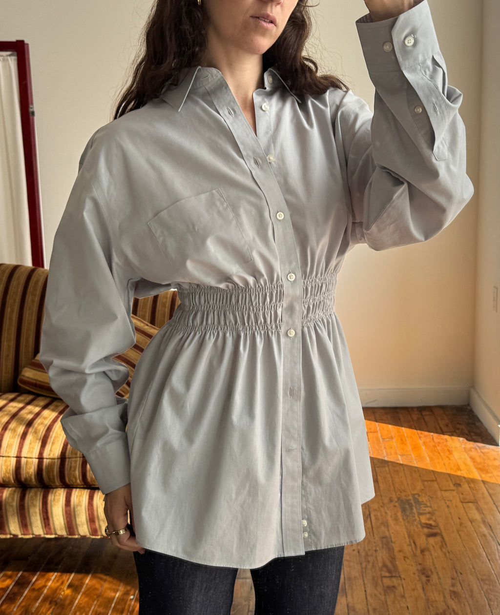 Elodie Top in Sky Gray (S/M)