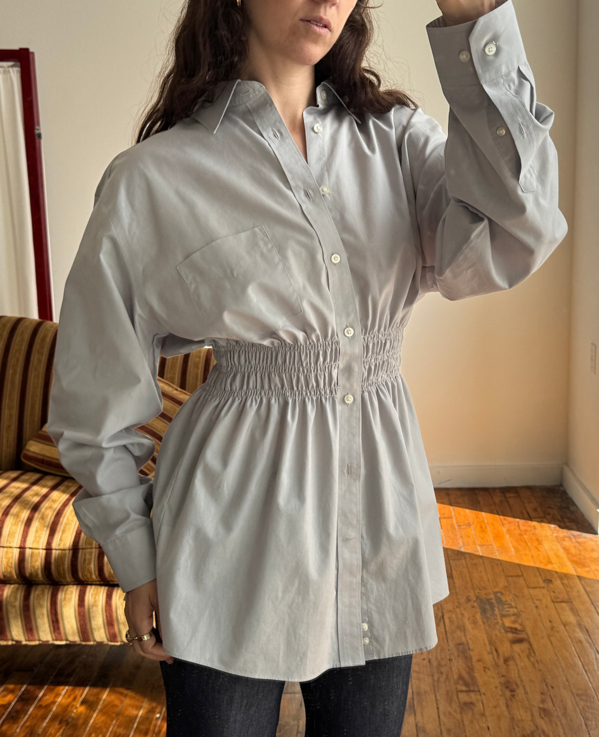 Elodie Top in Sky Gray (S/M)