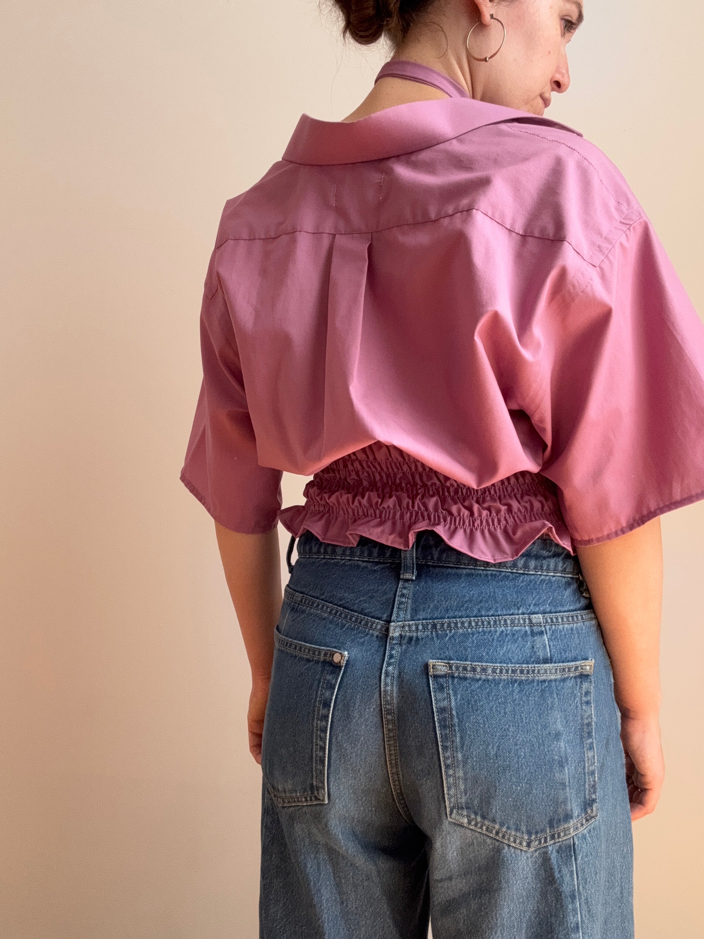 Marielle Top / Mauve Short Sleeves (S-M)