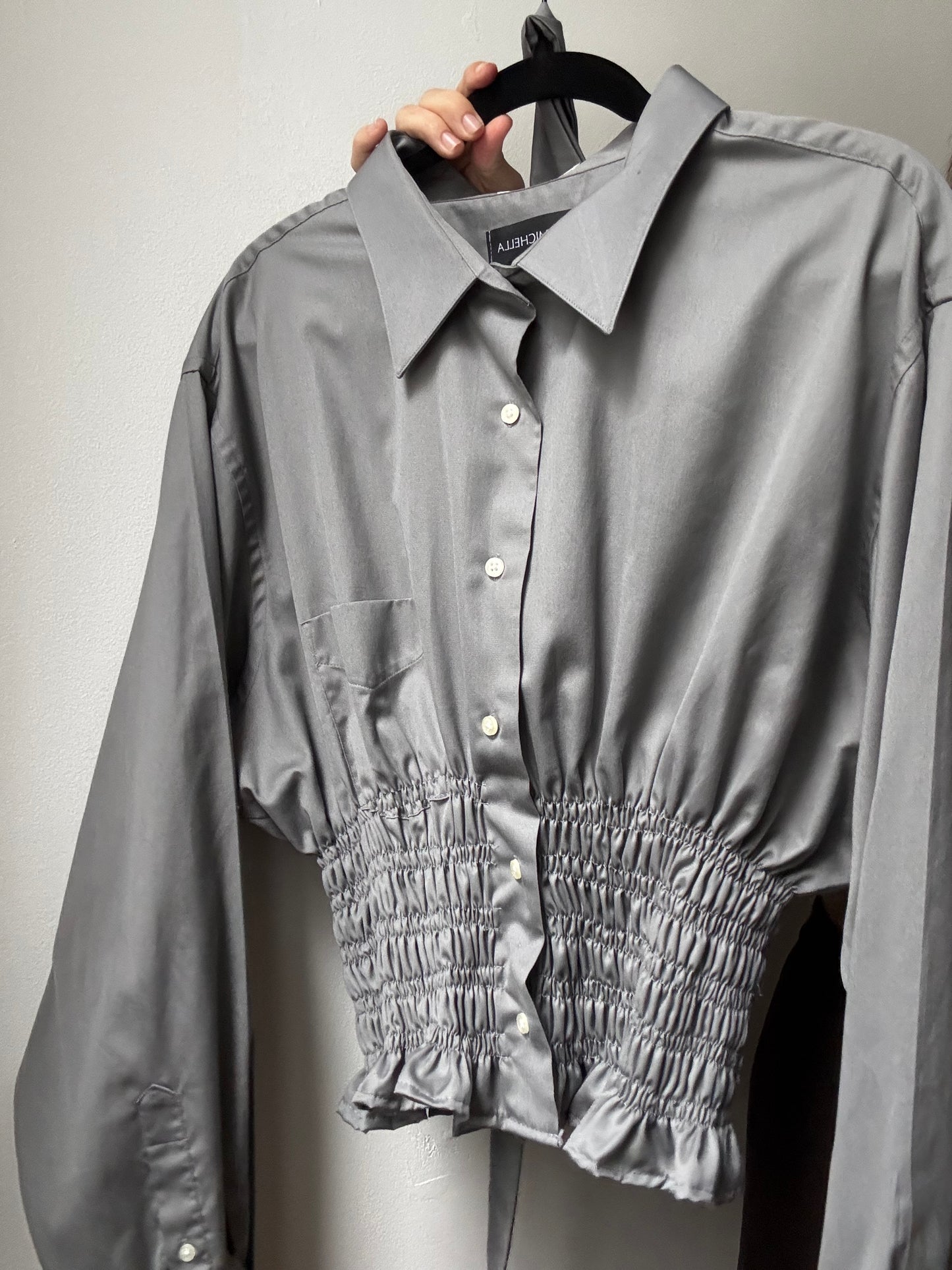 Marielle Top / Silvery Gray / 1X-2X