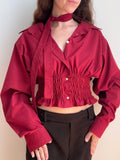 MARIELLE TOP in Cherry Red (L/XL)