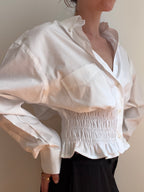 MARIELLE TOP in True White (L/XL)