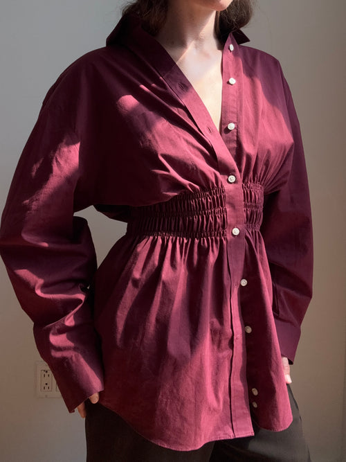 Elodie Top in Burgundy (M/L)