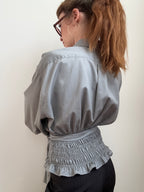 MARIELLE TOP in Sheen Gray (L/XL)