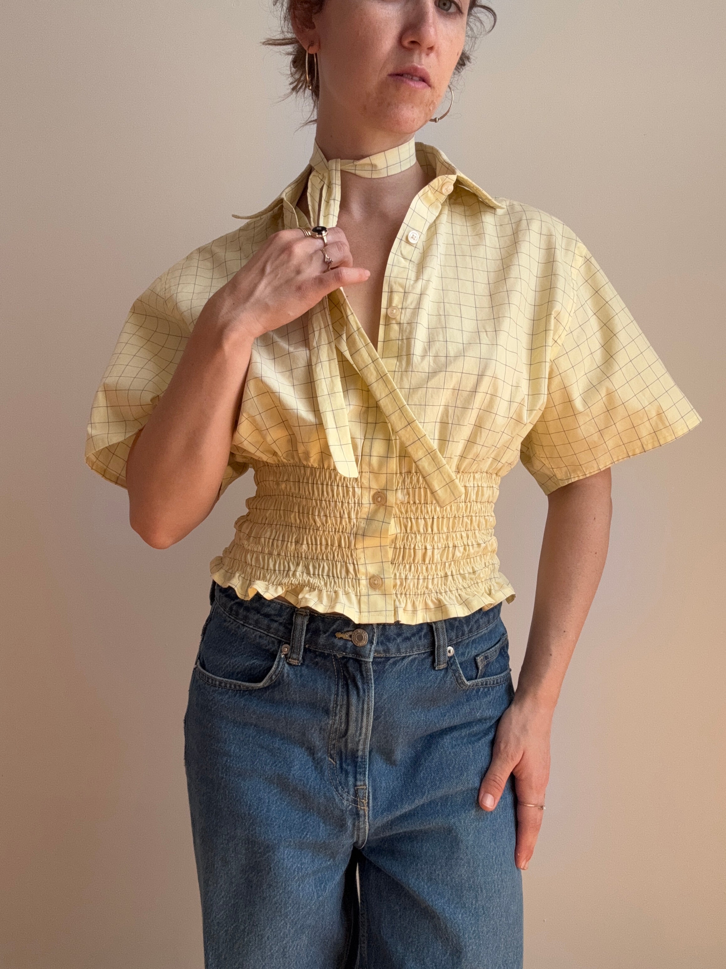 Marielle Top in Summer Yellow  (S-M)
