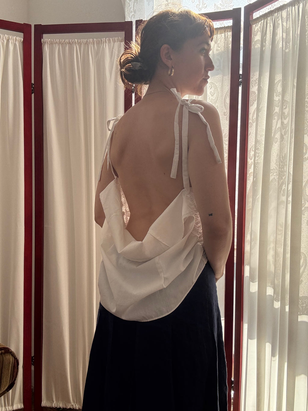 The Camille Top / White  / Small-Medium