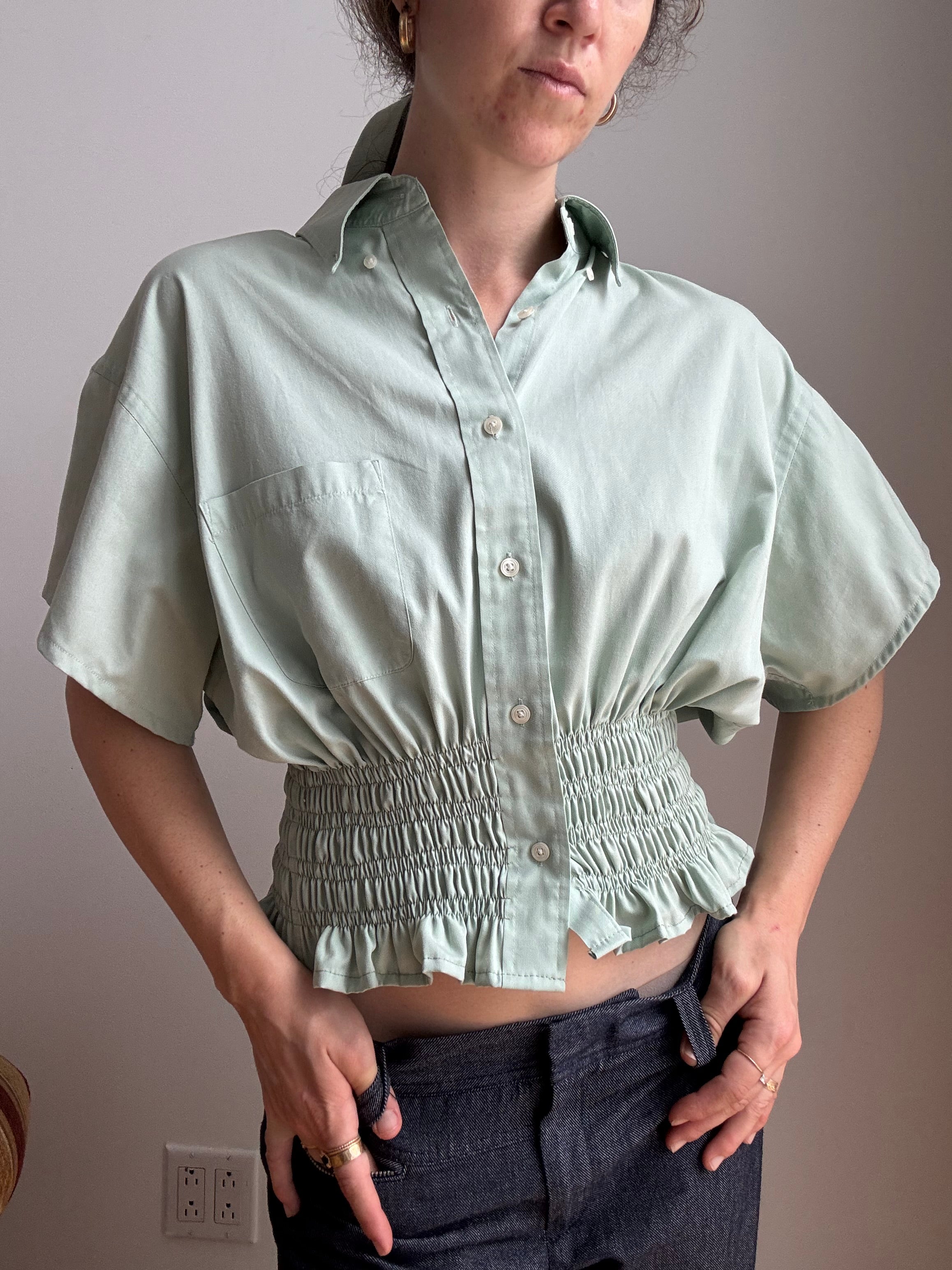 MARIELLE TOP / SEAFOAM GREEN (M/L)