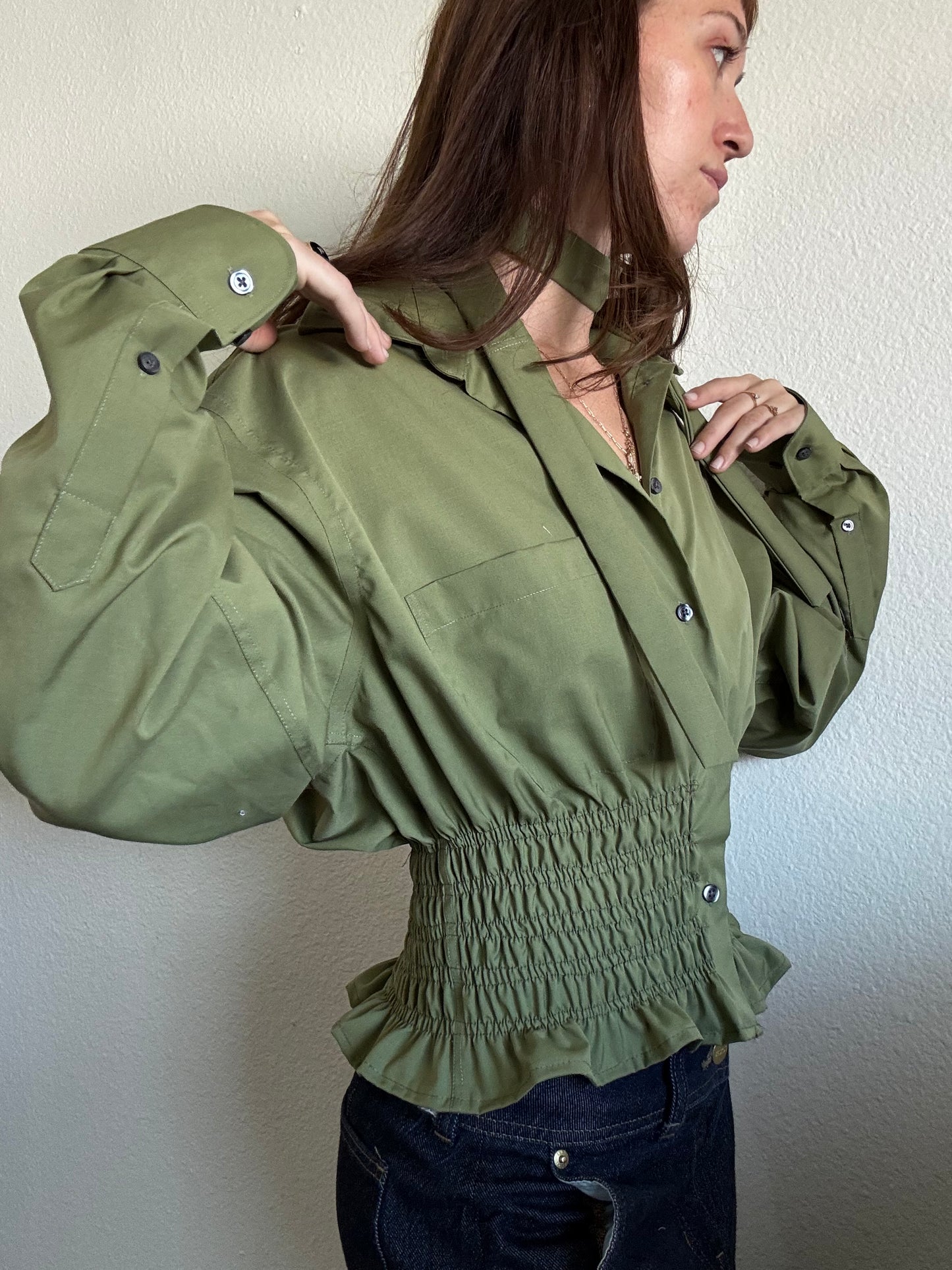 Marielle Top / Soft Olive Green
