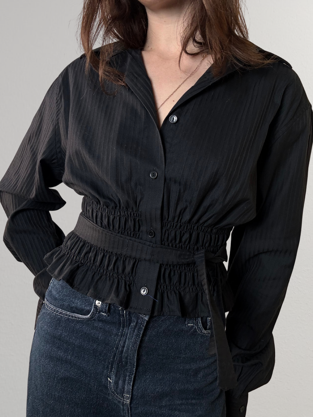 Marielle Top / Black Stripes S/M