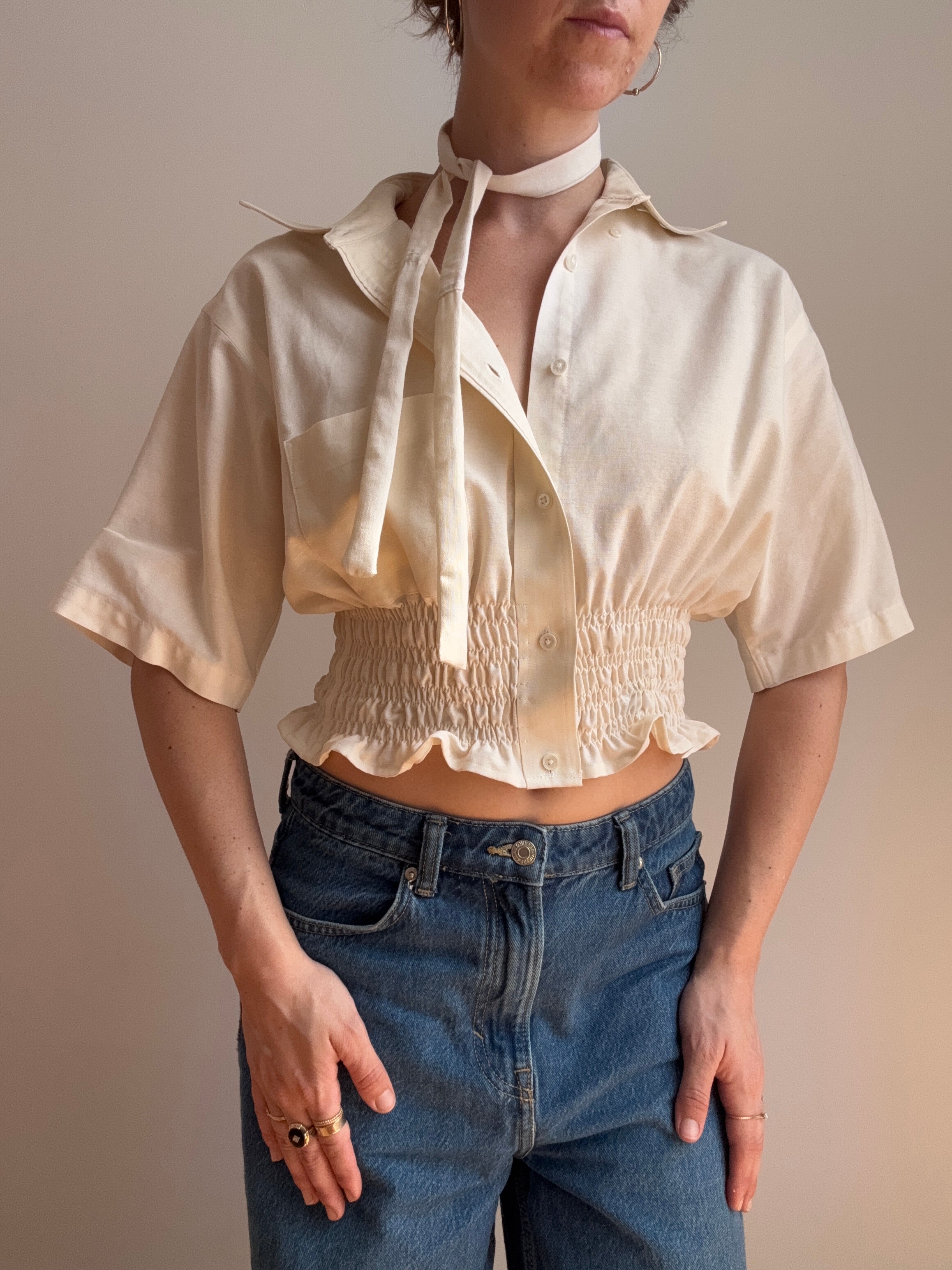 Marielle Top / Buttercream (S-M)