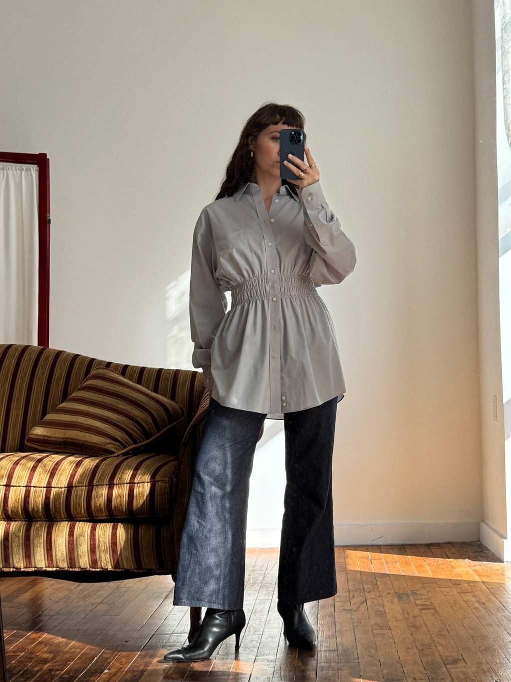 Elodie Top in Sky Gray (S/M)