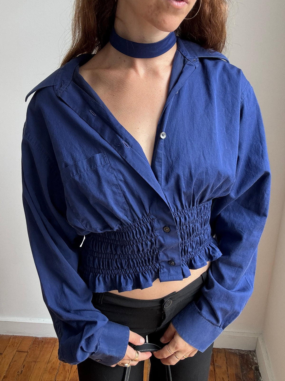 MARIELLE TOP in Navy (S/M)