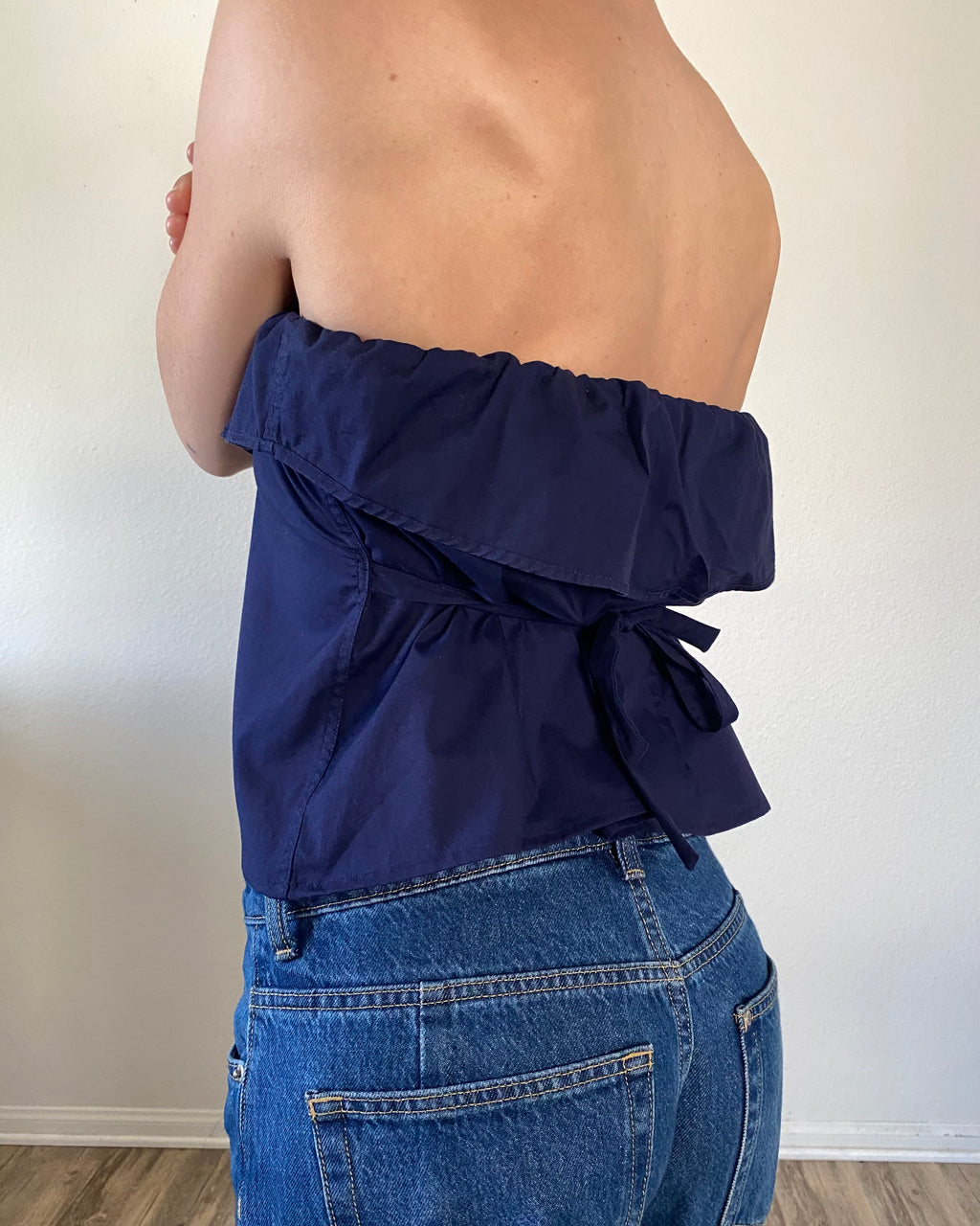 The Camille Top / Navy / Medium