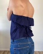 The Camille Top / Navy / Medium